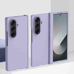For Samsung Galaxy Z Fold7 5G 3 in 1 Skin Feel PC Phone Case(Sakura Purple)