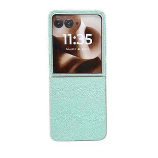 For Motorola Razr 60 Ultra Transparent Frame Jelly PU + PC Phone Case(Mint Green)