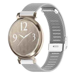 For Garmin Lily 2 14mm xDfind Buckle Metal Mesh Watch Band(Silver)