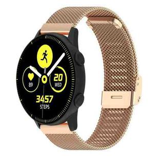 20mm xDfind Buckle Metal Mesh Watch Band(Rose Gold)
