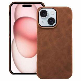 For iPhone 15 Plus / 14 Plus Retro Texture MagSafe Phone Case(Brown)