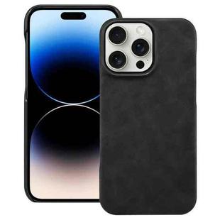 For iPhone 14 Pro Retro Texture MagSafe Phone Case(Black)