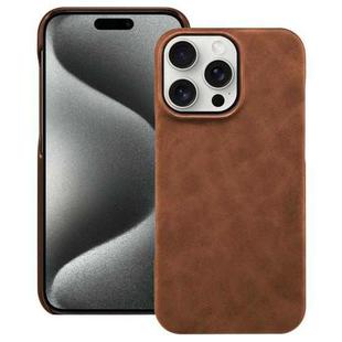 For iPhone 15 Pro Max Retro Texture MagSafe Phone Case(Brown)