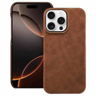 For iPhone 16 Pro Retro Texture MagSafe Phone Case(Brown)