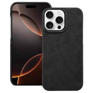For iPhone 16 Pro Max Retro Texture MagSafe Phone Case(Black)