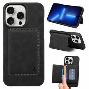 For iPhone 13 Pro Denior D27 Retro Texture RFID MagSafe Photo Frame Card-slot Phone Case(Black)