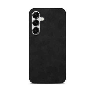 For Samsung Galaxy S25+ 5G Retro Texture MagSafe Phone Case(Black)