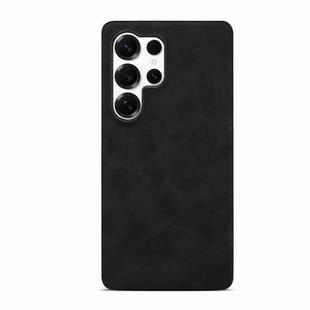 For Samsung Galaxy S25 Ultra 5G Retro Texture MagSafe Phone Case(Black)