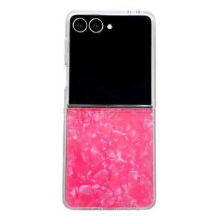 For Samsung Galaxy Z Flip7 Pearlescent Shell Texture Phone Case(Red)