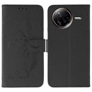 For Xiaomi Poco F7 Ultra / Redmi K80 Pro Feather Pattern Litchi Texture Leather Phone Case(Black)