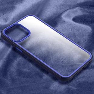 For iPhone 12 / 12 Pro X-level Contrast Color Design Shockproof PC Protective Case(Blue)