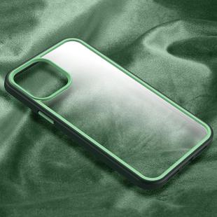 For iPhone 12 / 12 Pro X-level Contrast Color Design Shockproof PC Protective Case(Green)