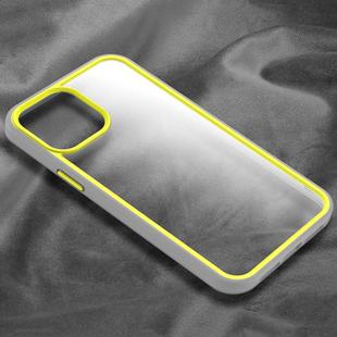 For iPhone 12 Pro Max X-level Contrast Color Design Shockproof PC Protective Case(Yellow)