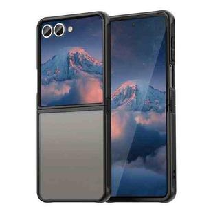 For Samsung Galaxy Z Flip7 5G Fan Dun Series TPU Hybrid PC Frosted Phone Case(Black)