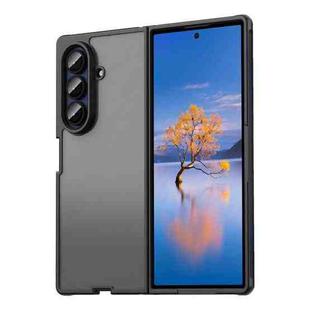 For Samsung Galaxy Z Fold7 5G Fan Dun Series TPU Hybrid PC Frosted Phone Case(Black)