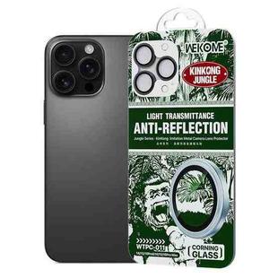 For iPhone 16 Pro / 16 Pro Max WK WTPC-011 Jungle Series Kinkong Imitation Metal Camera Lens Protector Film(Black)