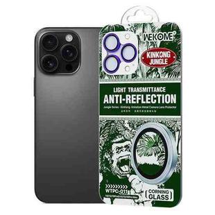 For iPhone 16 Pro / 16 Pro Max WTPC-011 Jungle Series Kinkong Imitation Metal Camera Lens Protector Film(Purple)