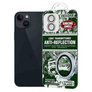 For iPhone 15 / 15 Plus WK WTPC-011 Jungle Series Kinkong Imitation Metal Camera Lens Protector Film(Silver)