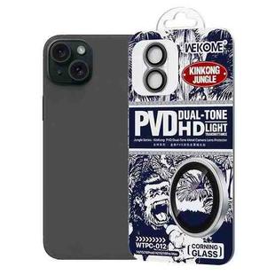 For iPhone 14 / 14 Plus WK WTPC-012 Jungle Series Kinkong PVD Dual-color Metal Lens Protector Film(Black)