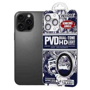 For iPhone 16 Pro / 16 Pro Max WK WTPC-012 Jungle Series Kinkong Sparkling Diamond Metal Lens Protector Film(Silver)