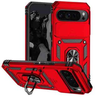 For Google Pixel 9 Pro XL Sliding Camshield Holder Phone Case(Red)
