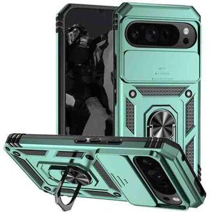 For Google Pixel 9 Pro XL Sliding Camshield Holder Phone Case(Green)