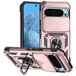 For Google Pixel 10 Sliding Camshield Holder Phone Case(Rose Gold)