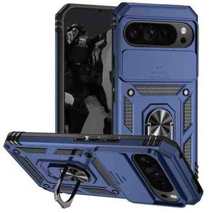 For Google Pixel 10 Pro XL Sliding Camshield Holder Phone Case(Blue)