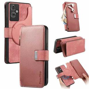 For OPPO A79 5G  / A2 5G CaseNeo MagSafe RFID Anti-theft Zipper Wallet Retro Leather Phone Case(Pink)