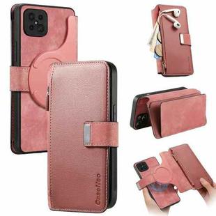 For OPPO A92s / Reno4 Z CaseNeo MagSafe RFID Anti-theft Zipper Wallet Retro Leather Phone Case(Pink)
