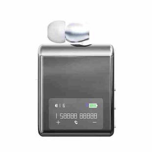K89 Business Lavalier Single Ear Bluetooth Earphones(Silver)