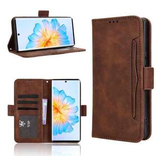 For Fossibot S3 Pro Skin Feel Calf Texture Card Slots Leather Phone Case(Brown)