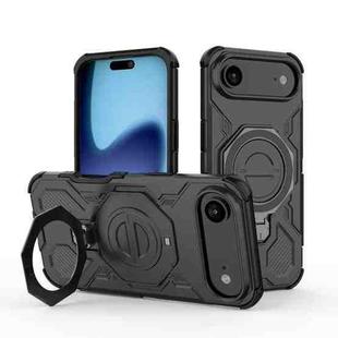For iPhone 17 Air J-20 Solid Color MagSafe Magnetic TPU+PC Phone Case(Black)