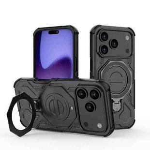 For iPhone 17 Pro J-20 Solid Color MagSafe Magnetic TPU+PC Phone Case(Black)