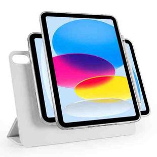 For iPad 2022 / 2025 Trifold Magnetic Split Acrylic Leather Tablet Case(Grey)