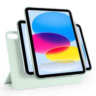 For iPad 2022 / 2025 Trifold Magnetic Split Acrylic Leather Tablet Case(Baby Green)