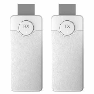 Q50 Leather Texture Wireless HDMI Video Transmitter and Receiver Extender Adapter(White)