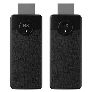 Q50 Leather Texture Wireless HDMI Video Transmitter and Receiver Extender Adapter(Black)