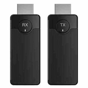 Q50 Vertical Texture Wireless HDMI Video Transmitter and Receiver Extender Adapter(Black)