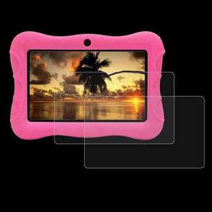 For VESWWE V9 Tablet 7.0 2pcs 9H 0.3mm Explosion-proof Tempered Glass Film