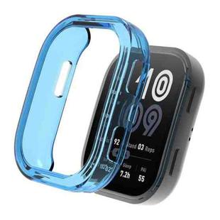 For Amazfit Bip 6 Half Coverage Hollow TPU Watch Protective Case(Transparent Blue)