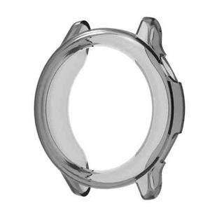 For Garmin vivoactive 6 Half Coverage Hollow TPU Watch Protective Case(Transparent Black)