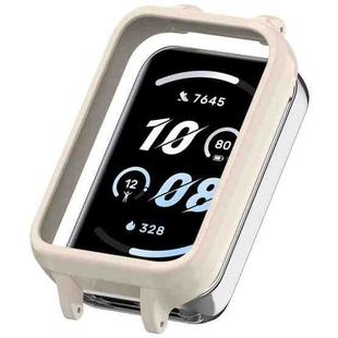 For Honor Band 10 PC Ear Half Coverage Watch Protective Frame(Vintage White)