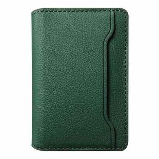 V02 Little Cow Texture Back-attached NN Card Bag(Green)