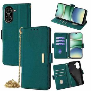 For Redmi A5 4G 171.7mm Crossbody Chain Leather Phone Case(Green)