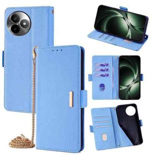 For Redmi K80 Ultra Crossbody Chain Leather Phone Case(Blue)