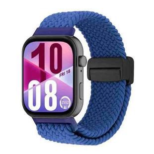 For Huawei Watch Fit 4 / Fit 4 Pro / Fit 3 Magnetic Buckle Loop Woven Watch Band(Blue)