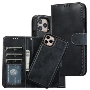 For iPhone 11 Pro KLT888-2 Retro 2 in 1 Detachable Magnetic Horizontal Flip TPU + PU Leather Case with Holder & Card Slots & Photo Frame & Wallet(Black)
