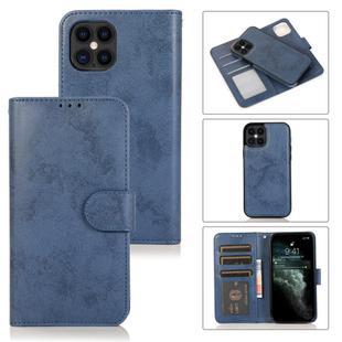 For iPhone 12 Pro Max KLT888-2 Retro 2 in 1 Detachable Magnetic Horizontal Flip TPU + PU Leather Case with Holder & Card Slots & Photo Frame & Wallet(Dark Blue)