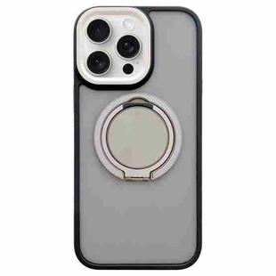 For iPhone 13 Pro Skin-feel Two-color Edge Strips 360 MagSafe Holder Phone Case(Titanium Gray)